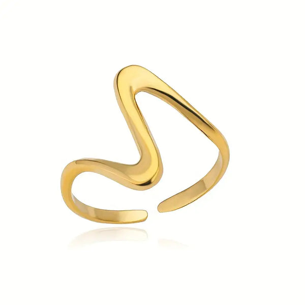 Inel Gold Flow Line – ajustabil