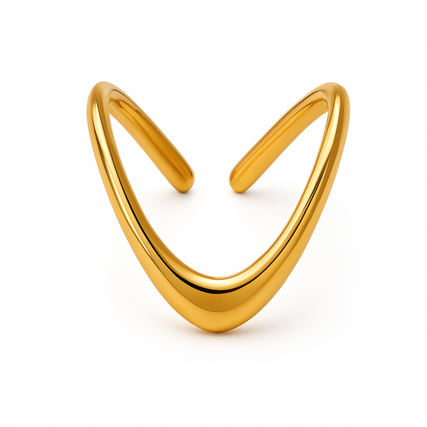 Inel Gold Wave Twist