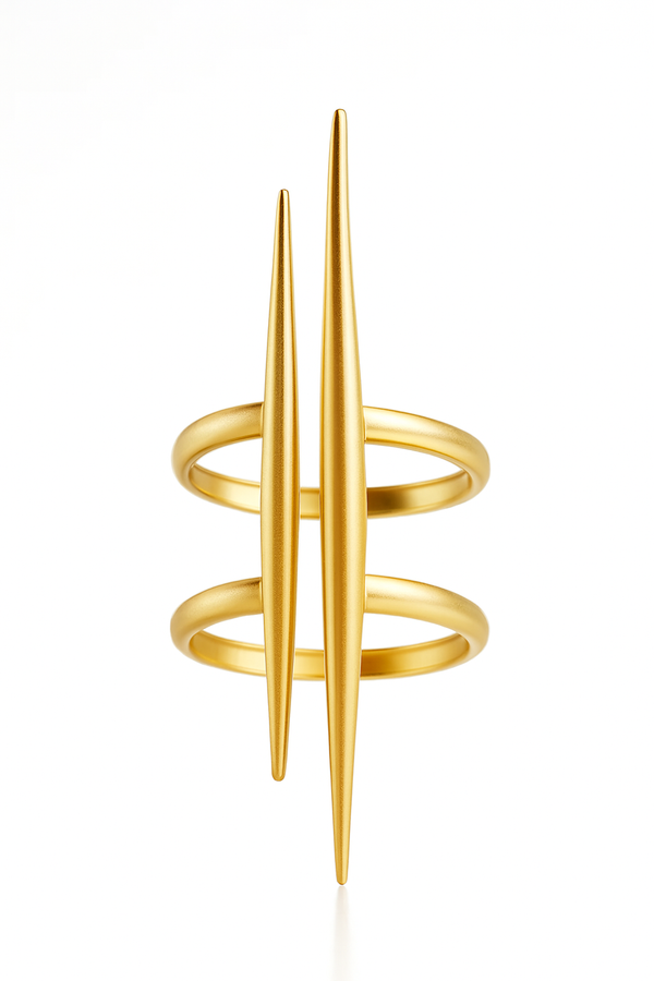 Inel Vertical Twin – Auriu