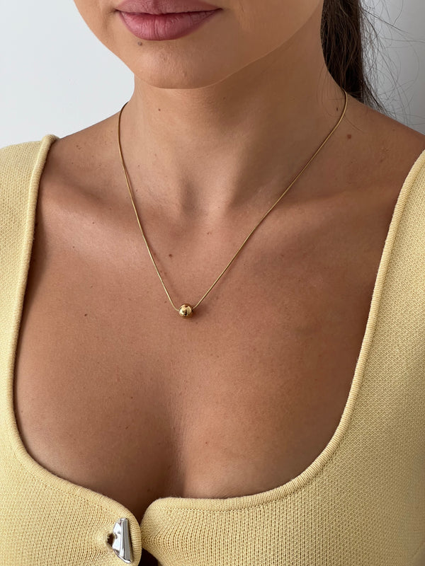 Colier Gold Sphere