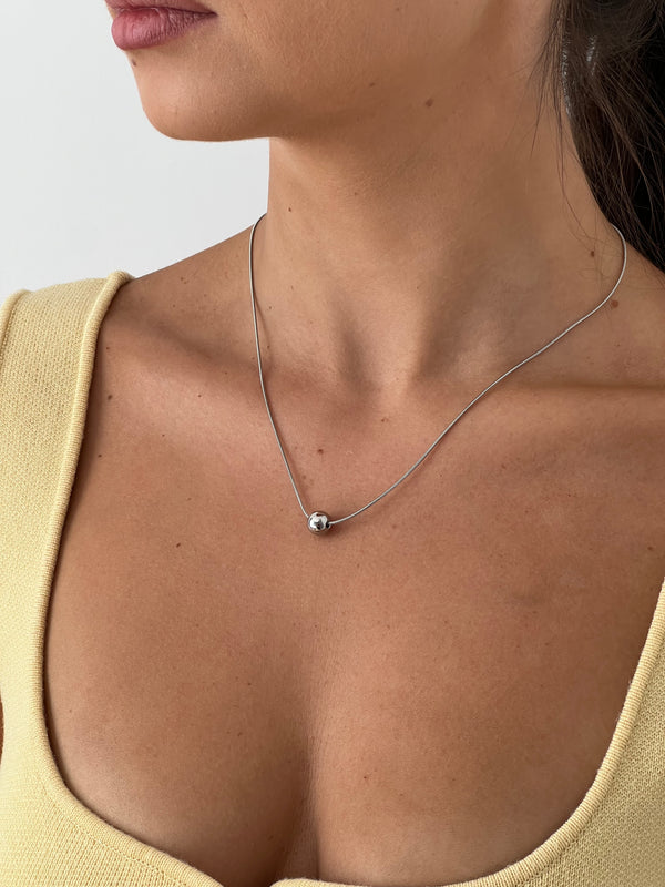 Colier Silver Sphere Minimal
