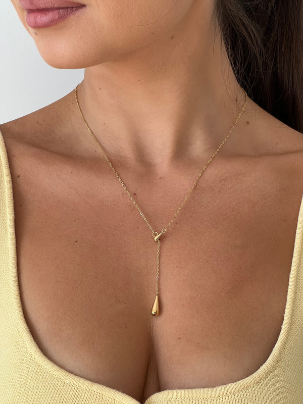 Lantisor Gold Drop Lariat