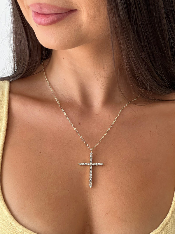 Colier Crystal Cross