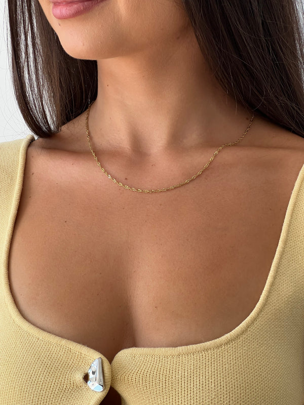 Colier Twisted Gold