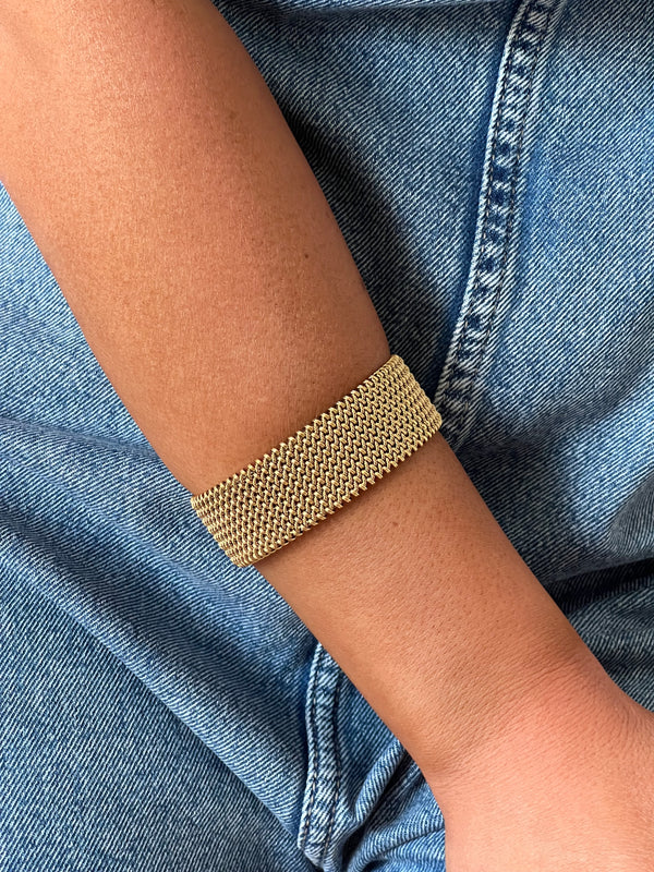 Bratara Gold Mesh