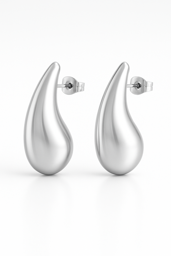 Cercei Medium Silver Drop