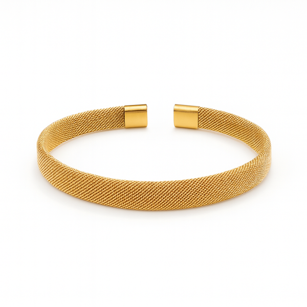 Bratara Golden Mesh Bold