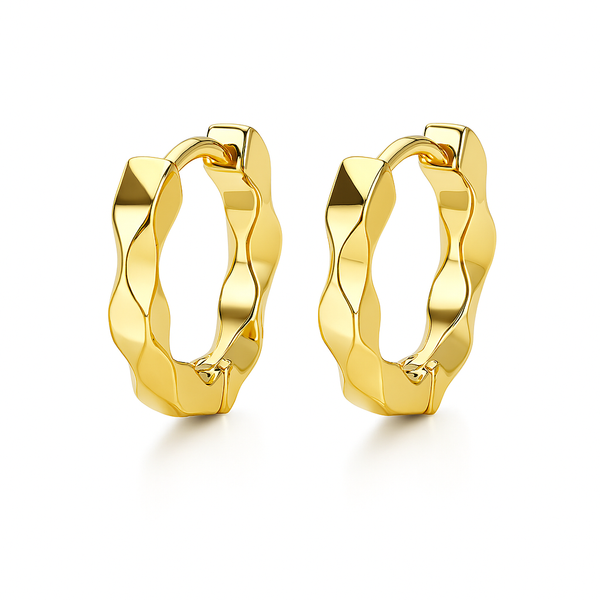Cercei Hoop Ripple – Aurii