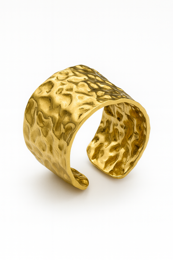 Inel Gold Texture – ajustabil