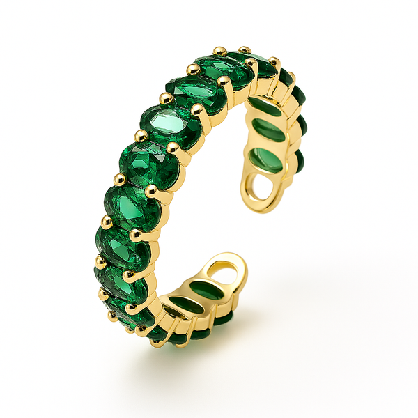 Inel Emerald Gleam – ajustabil