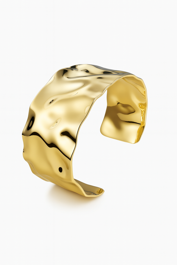 Bratara Gold Molten Cuff