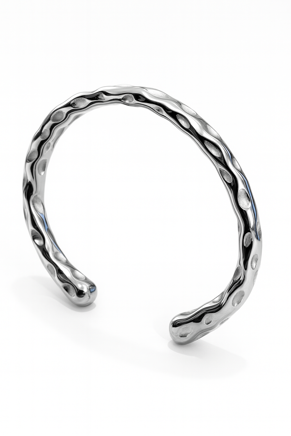 Bratara Raw Form Silver